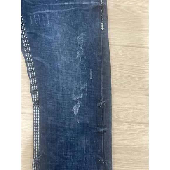 Big Star Jeans Mens 33XL Pioneer Boot Cut Whisker Embroidered (34x35) Buckle - Picture 9 of 16